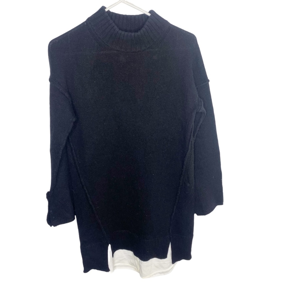 Brochu Walker wool cashmere black sweater size XS - Picture 1 of 6